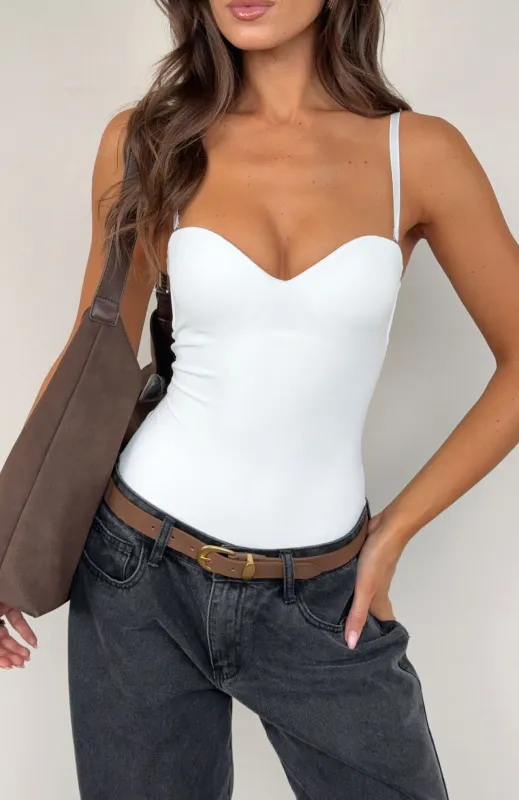 Stuck To You Bodysuit Off White sold by White Fox Boutique