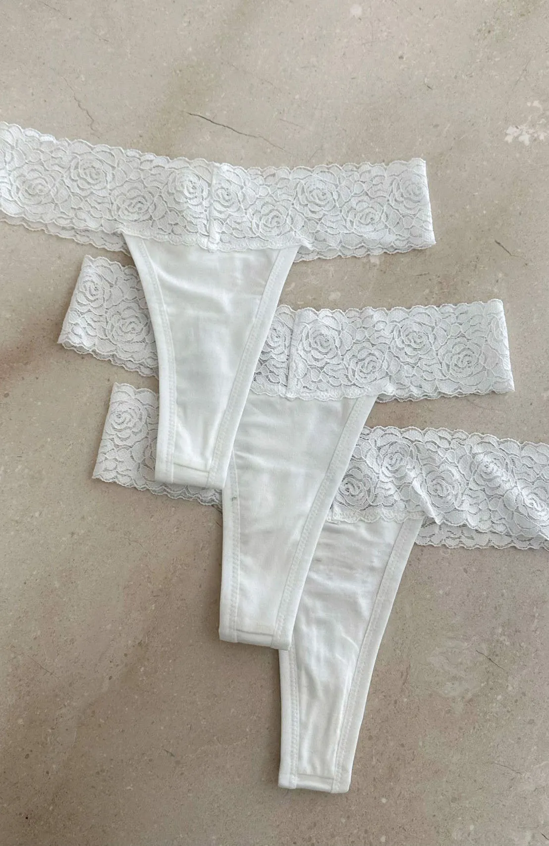 To Hold You 3-Pack Underwear Set White sold by White Fox Boutique