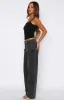 Bethany Mid Rise Straight Leg Jeans Black Acid sold by White Fox Boutique