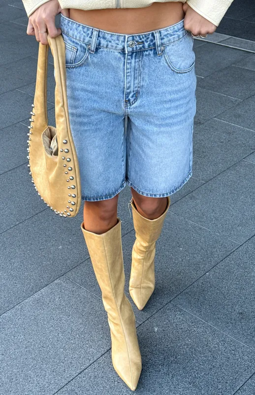 Rosalina Knee High Boots Blonde sold by White Fox Boutique