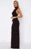 Sugar High Maxi Dress Chocolate sold by White Fox Boutique