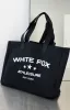 Never Wrong Tote Bag Black/White sold by White Fox Boutique