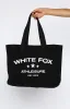 Never Wrong Tote Bag Black/White sold by White Fox Boutique