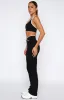 Reflex Flare Leggings Black/White sold by White Fox Boutique