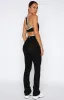 Reflex Flare Leggings Black/White sold by White Fox Boutique