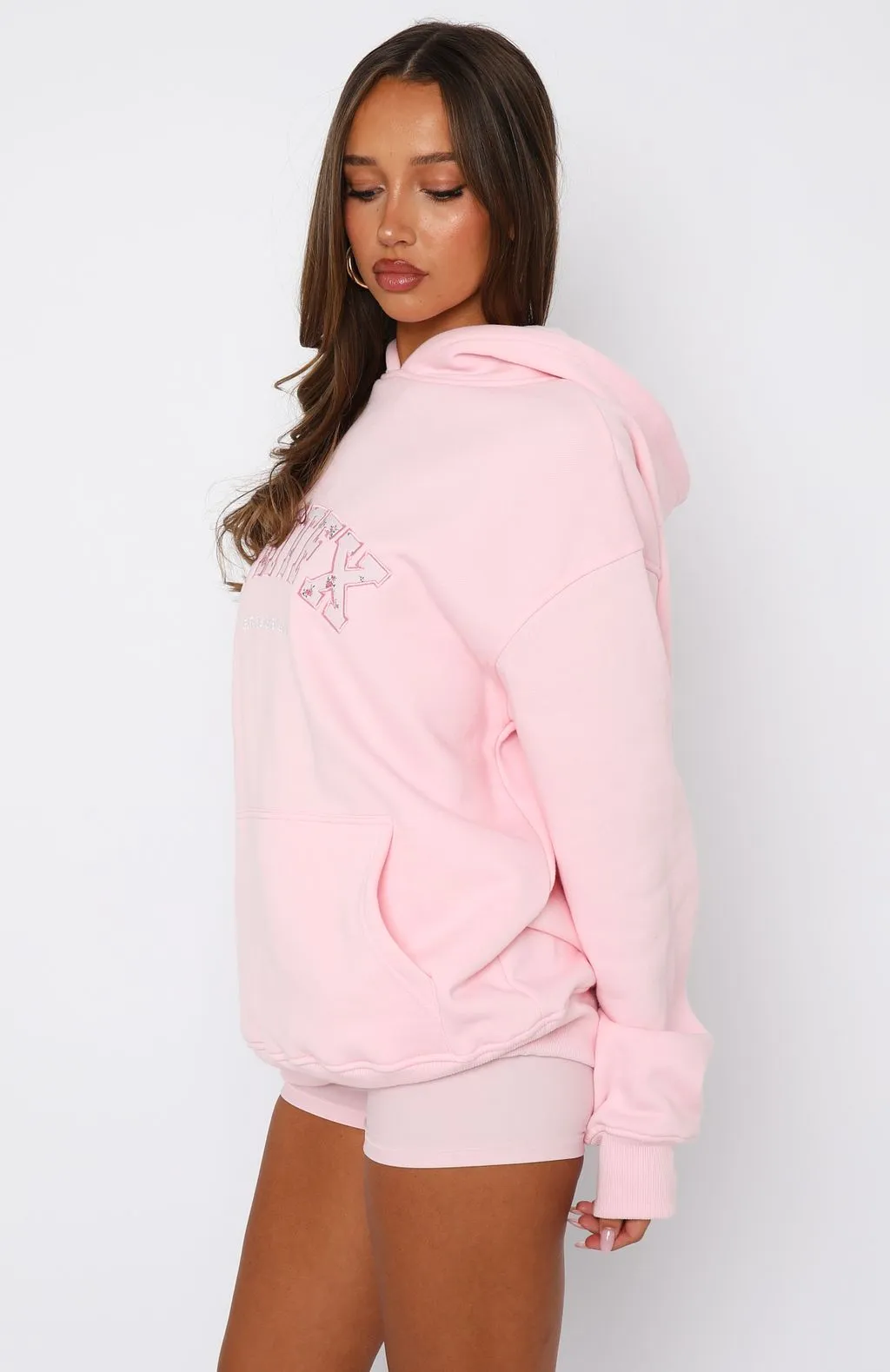 Sweet Sweet Moments Oversized Hoodie Pink sold by White Fox Boutique product image thumbnail 3