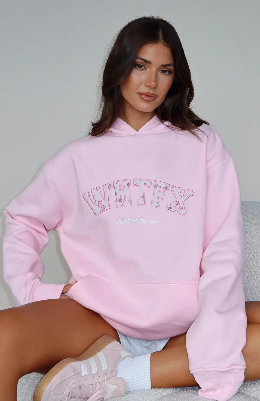 Sweet Sweet Moments Oversized Hoodie Pink sold by White Fox Boutique