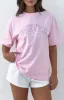 Sweet Sweet Moments Oversized Tee Pink sold by White Fox Boutique