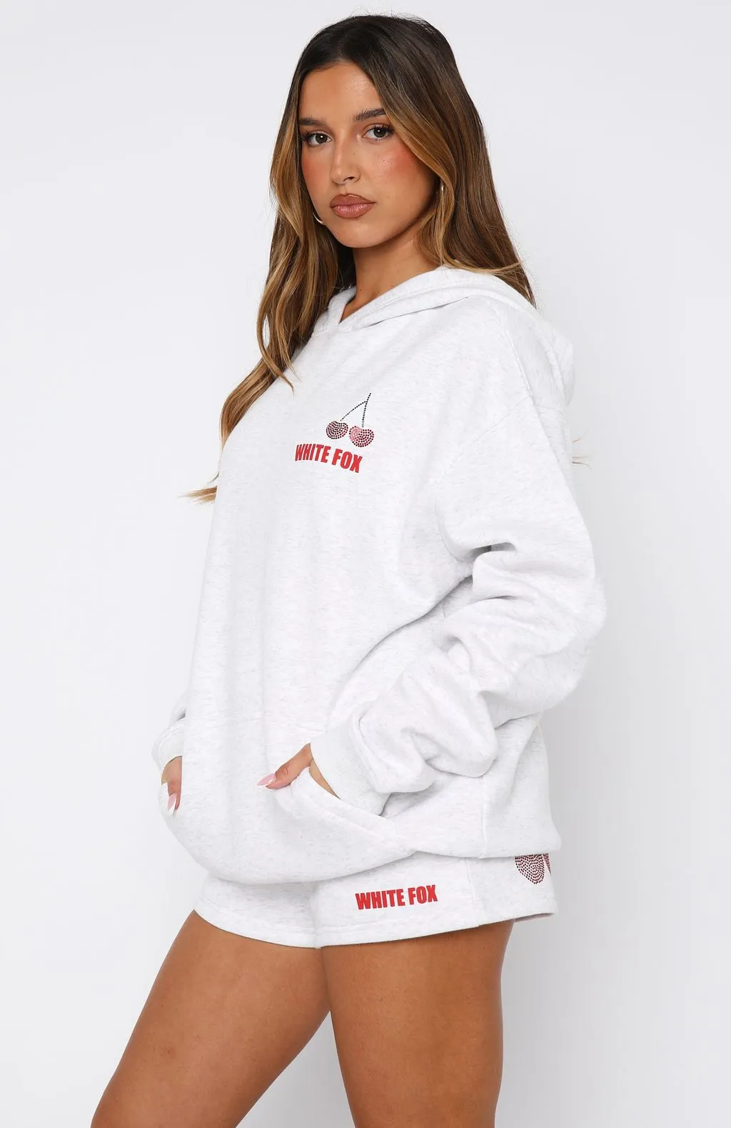 Made With Love Oversized Hoodie Grey Marle sold by White Fox Boutique product image thumbnail 3