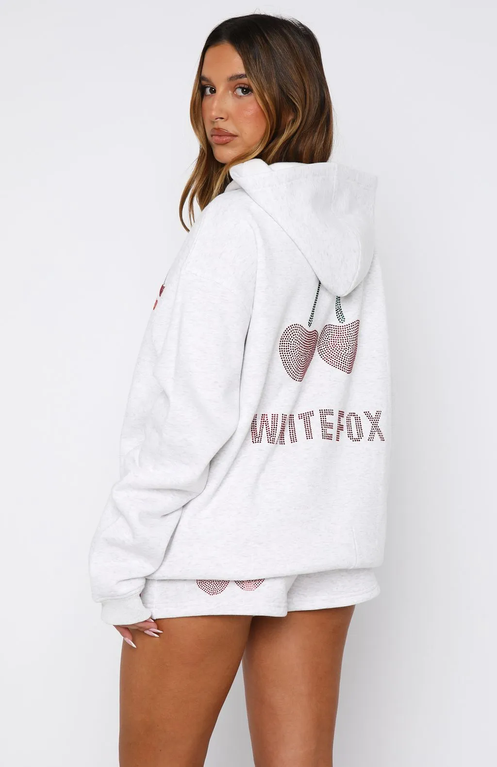 Made With Love Oversized Hoodie Grey Marle sold by White Fox Boutique product image thumbnail 4