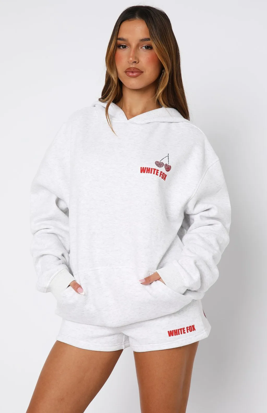 Made With Love Oversized Hoodie Grey Marle sold by White Fox Boutique product image thumbnail 2