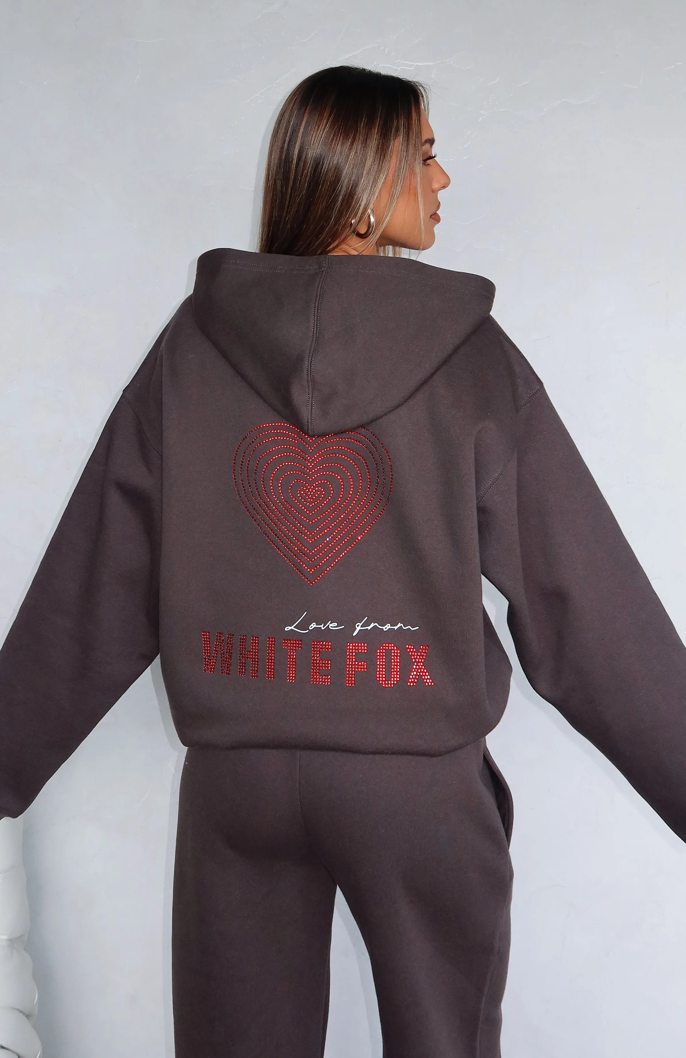 Best You've Ever Had Zip Front Hoodie Charcoal sold by White Fox Boutique