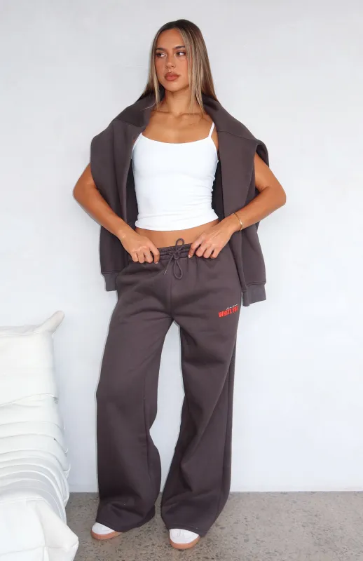 Best You've Ever Had Wide Leg Sweatpants Charcoal sold by White Fox Boutique
