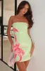 Make Up My Mind Sequin Mini Dress Lime Spritz sold by White Fox Boutique