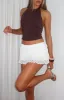 Hard to Forget Lace Mini Skort sold by White Fox Boutique