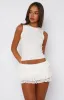 Hard to Forget Lace Mini Skort sold by White Fox Boutique