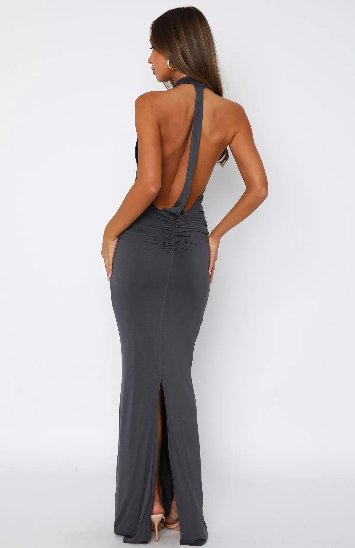 Made For You Maxi Dress Steel sold by White Fox Boutique product image thumbnail 5