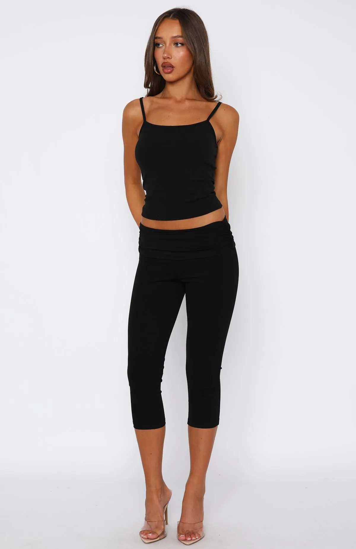 Dress For Success Capri Pants Black sold by White Fox Boutique product image thumbnail 2