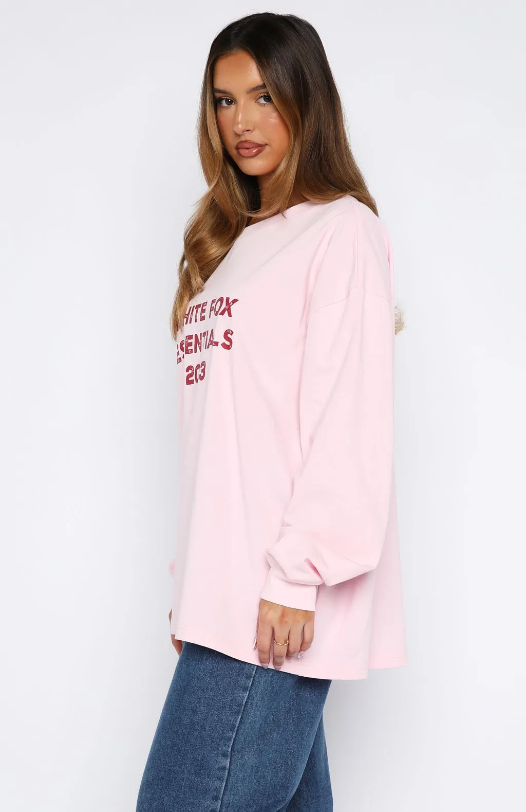 Feel The Vibe Long Sleeve Tee Posy sold by White Fox Boutique product image thumbnail 3