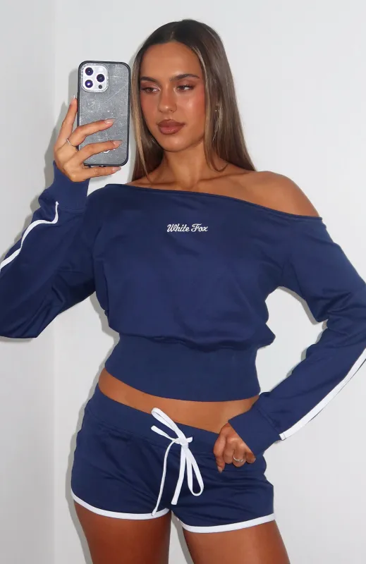 High Roller Shorts Navy sold by White Fox Boutique