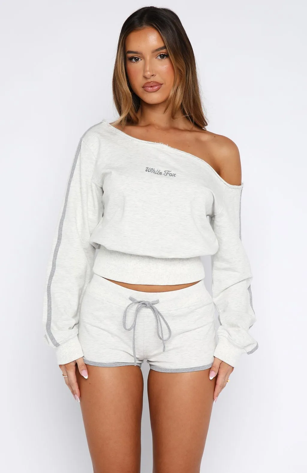 High Roller Shorts Grey Marle sold by White Fox Boutique product image thumbnail 2