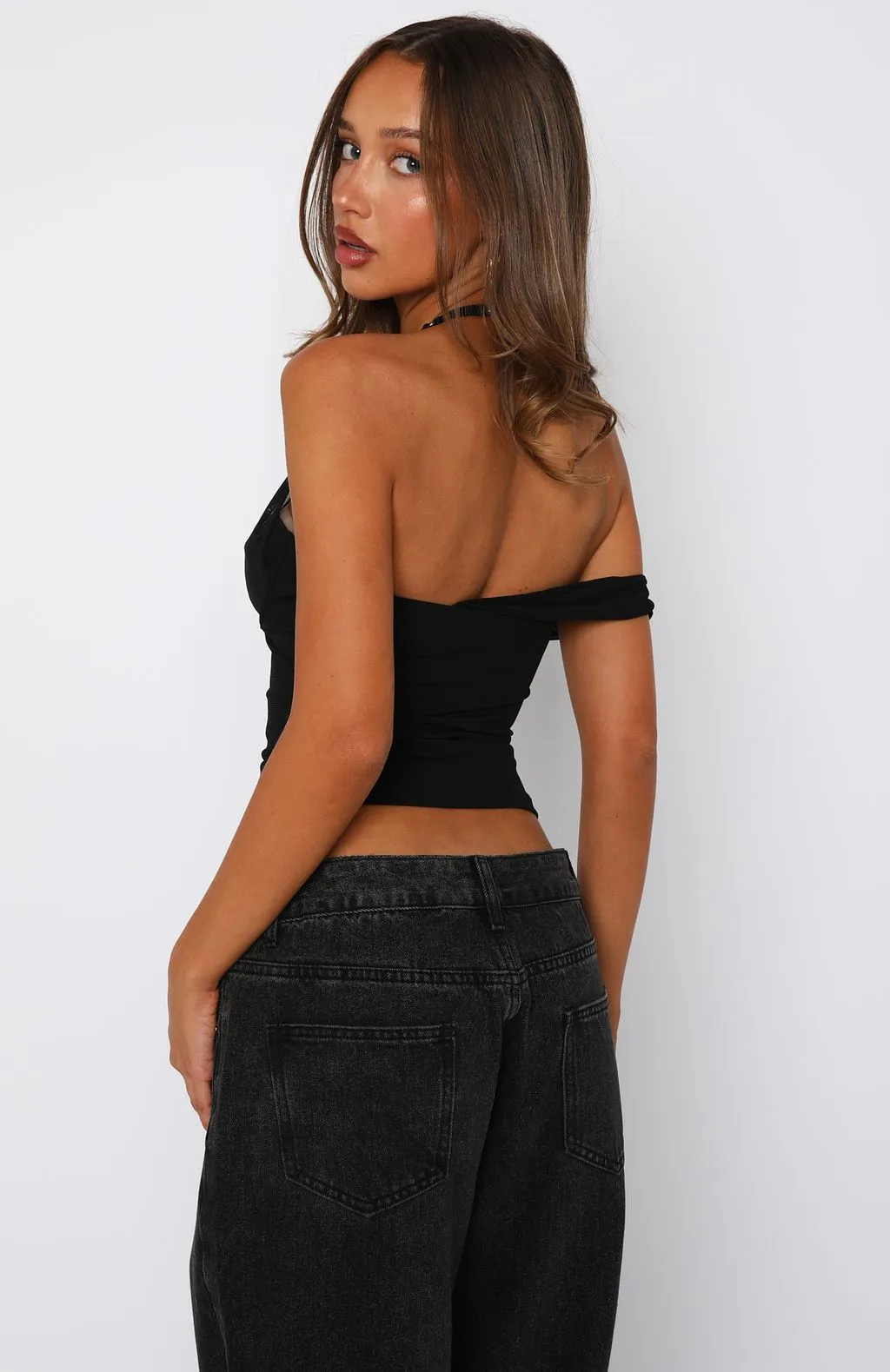 Love To Love You Top Black sold by White Fox Boutique product image thumbnail 4