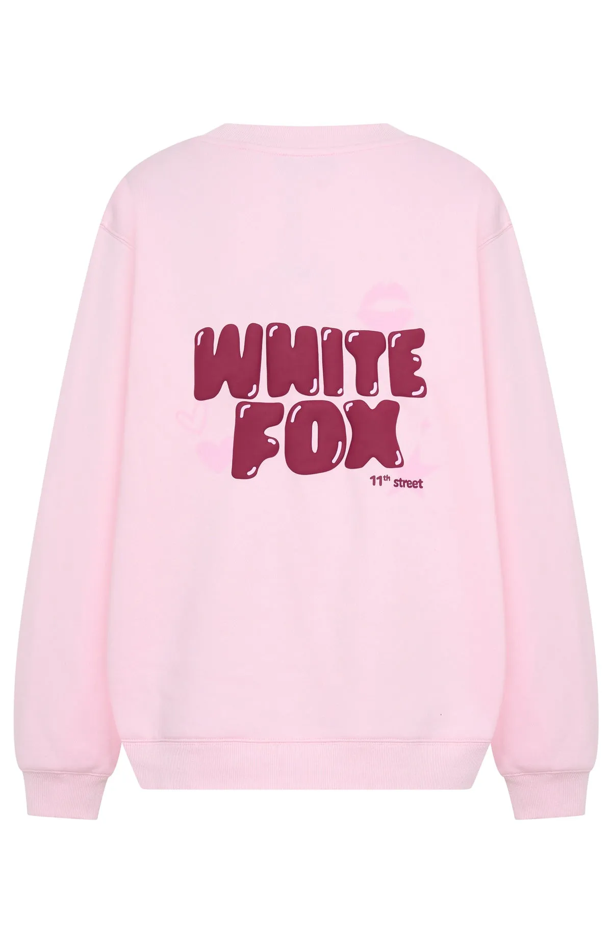 11th Street Sweet Kisses Oversized Sweater Pink Sugar sold by White Fox Boutique product image thumbnail 5