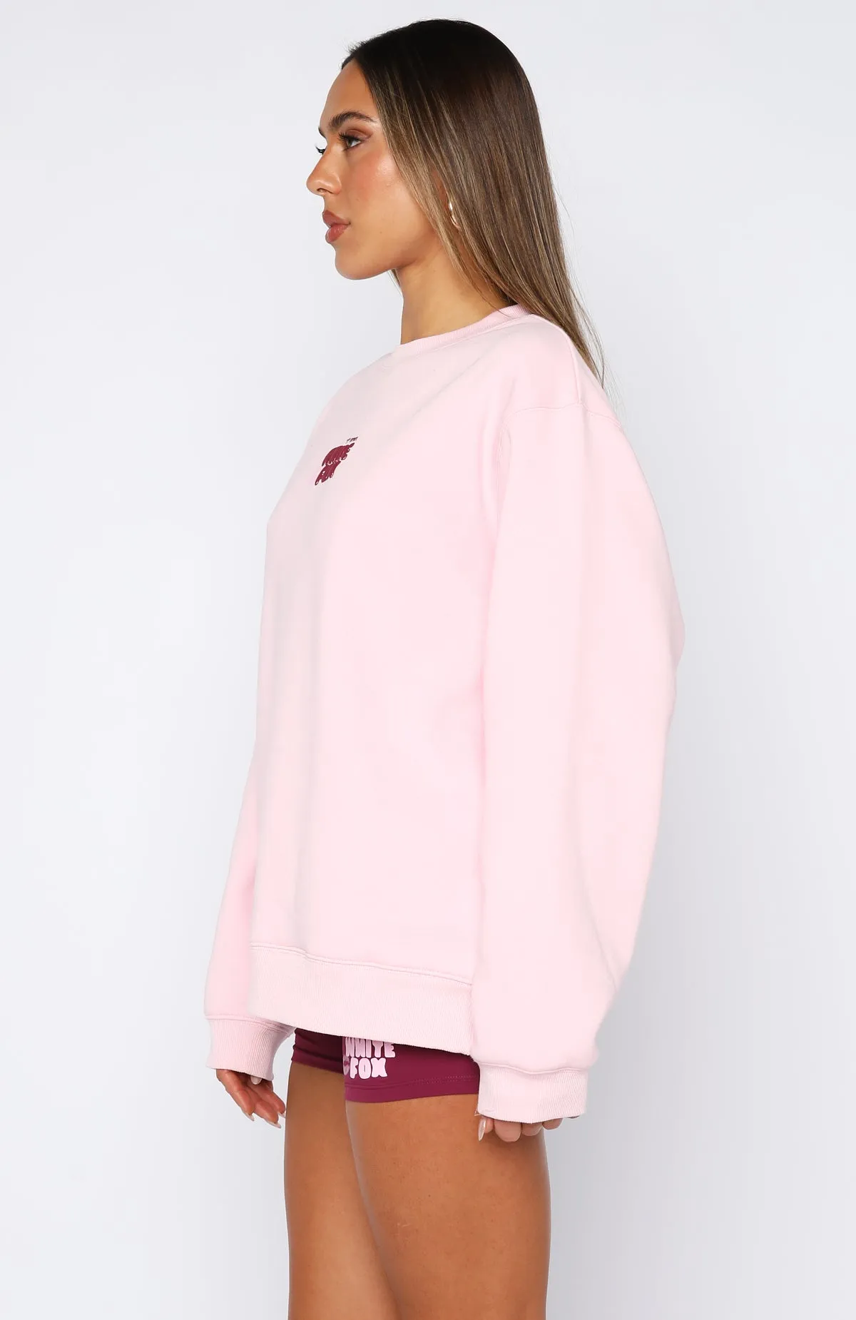 11th Street Sweet Kisses Oversized Sweater Pink Sugar sold by White Fox Boutique product image thumbnail 3