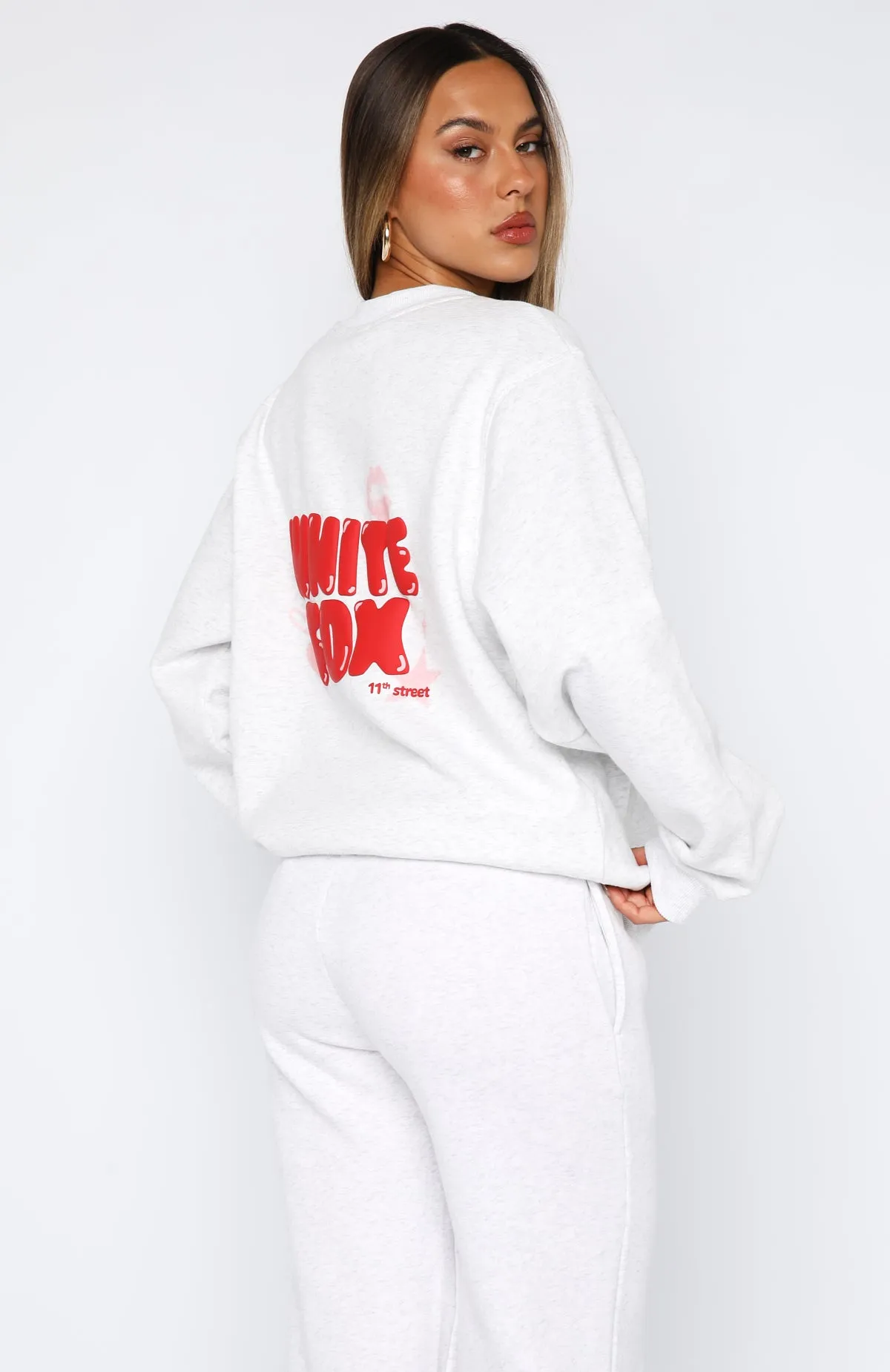 11th Street Sweet Kisses Oversized Sweater Cherry Glaze sold by White Fox Boutique product image thumbnail 4