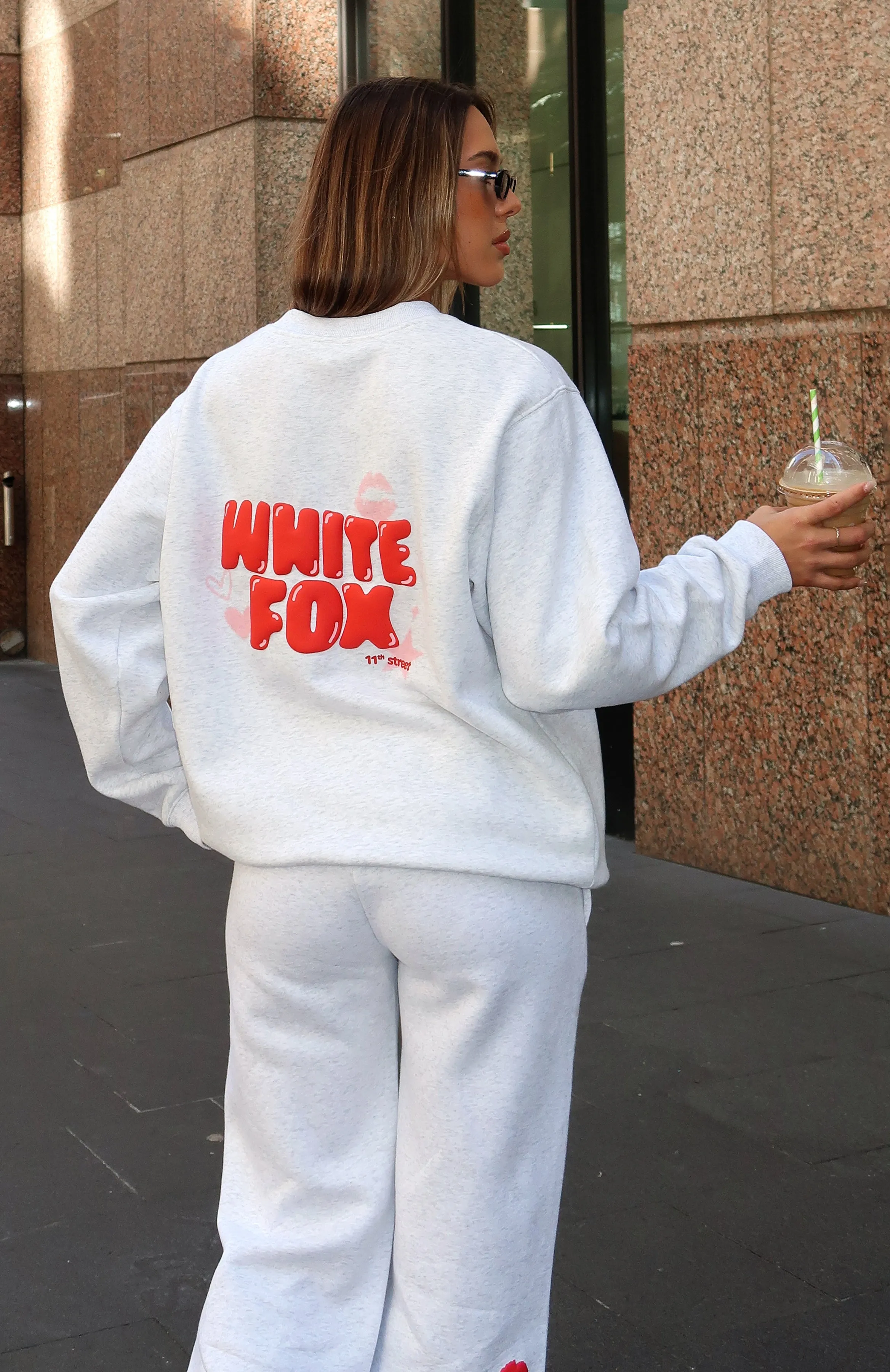 11th Street Sweet Kisses Oversized Sweater Cherry Glaze sold by White Fox Boutique