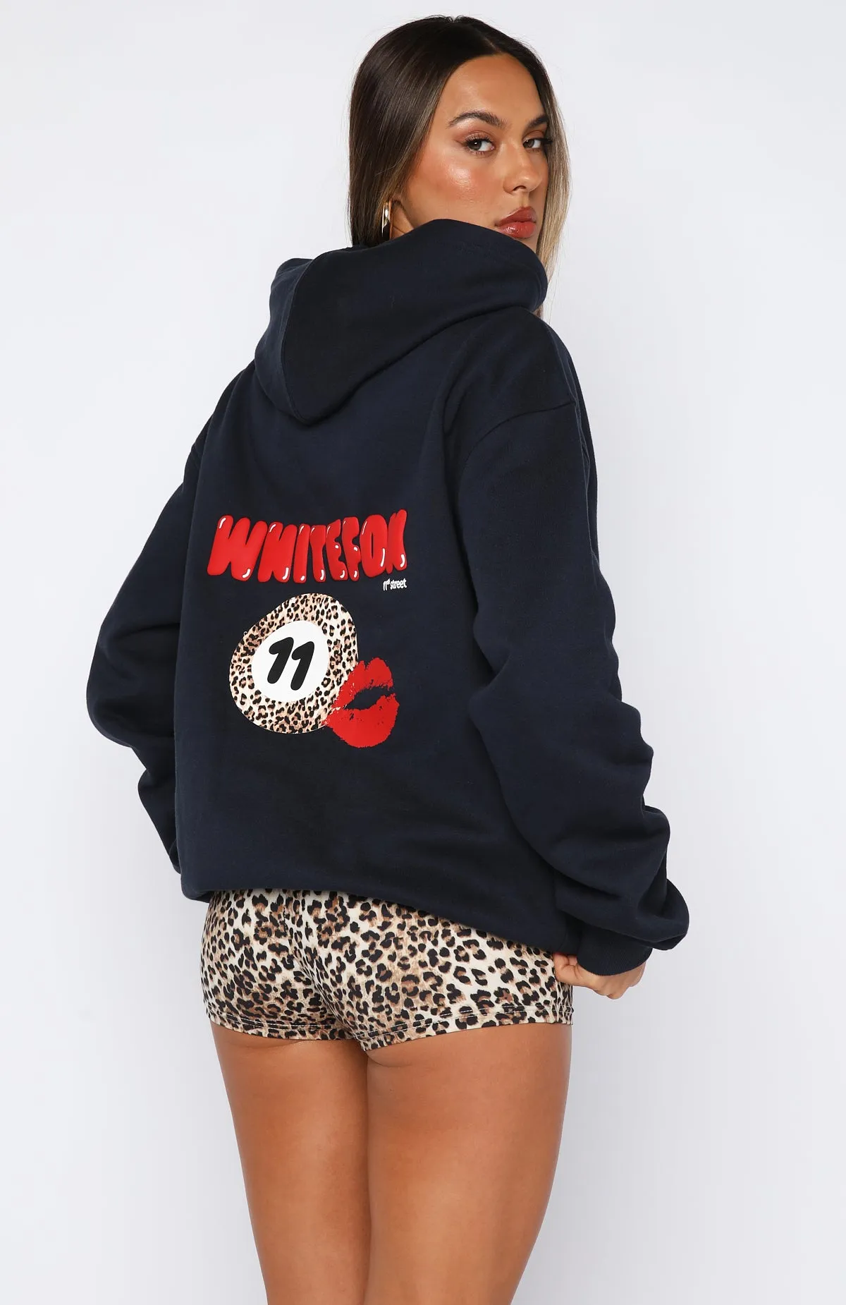 11th Street She's So Lucky Oversized Hoodie Blueberry Twist sold by White Fox Boutique product image thumbnail 4