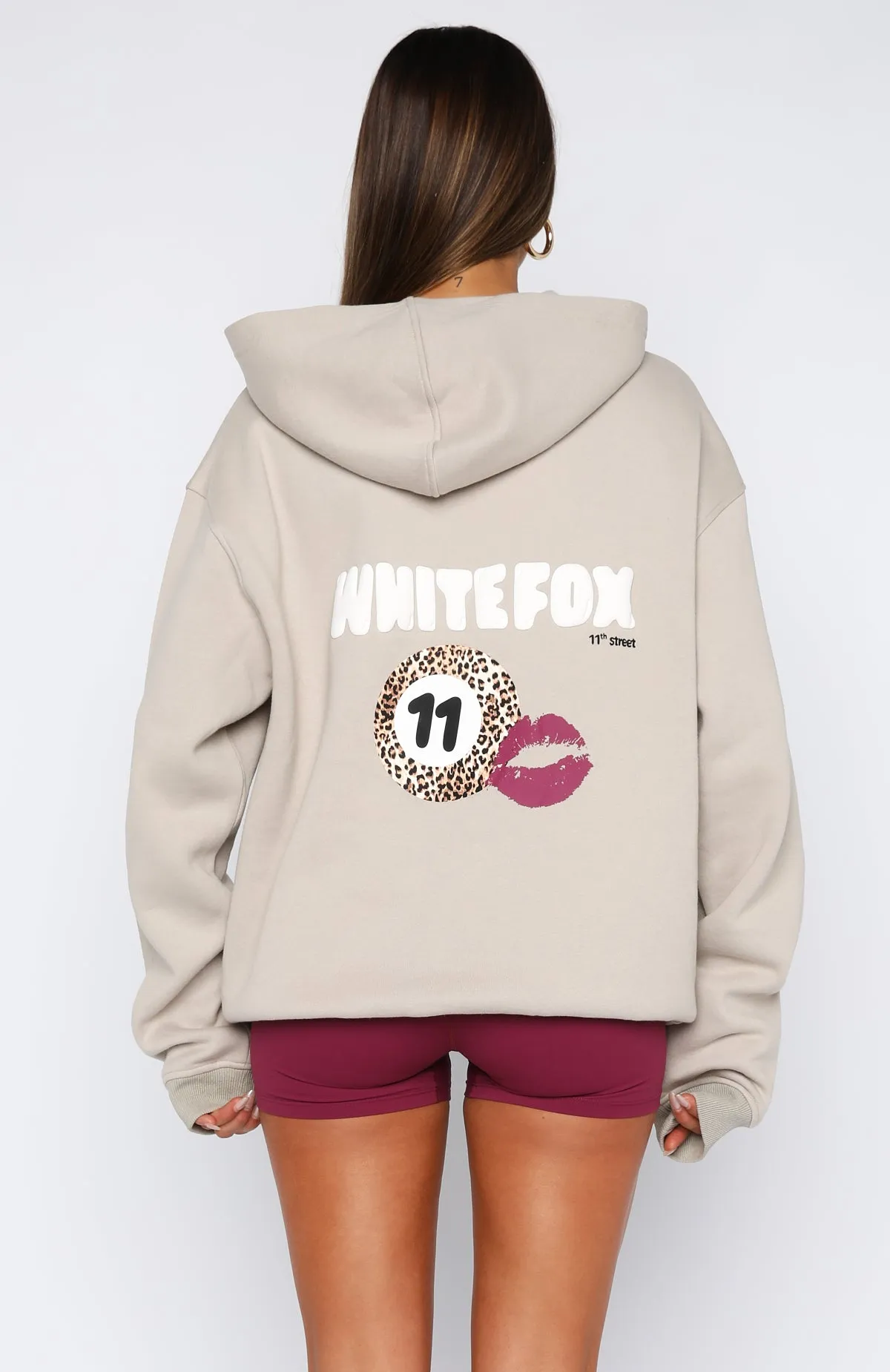 11th Street She's So Lucky Oversized Hoodie Moon Kiss sold by White Fox Boutique product image thumbnail 4