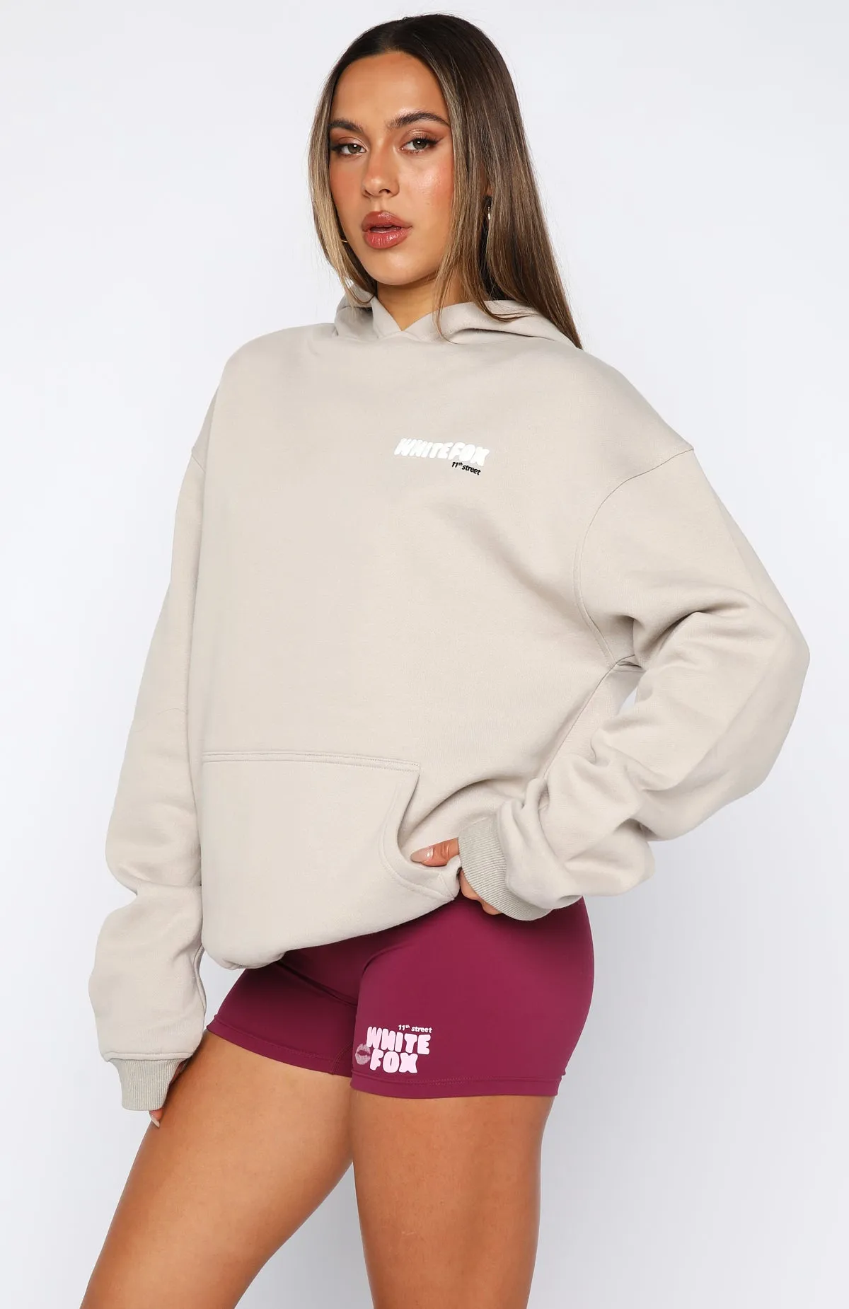 11th Street She's So Lucky Oversized Hoodie Moon Kiss sold by White Fox Boutique product image thumbnail 3