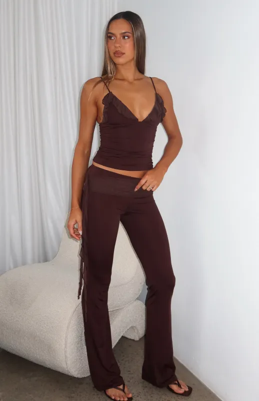 Midnight Tango Pants Chocolate sold by White Fox Boutique