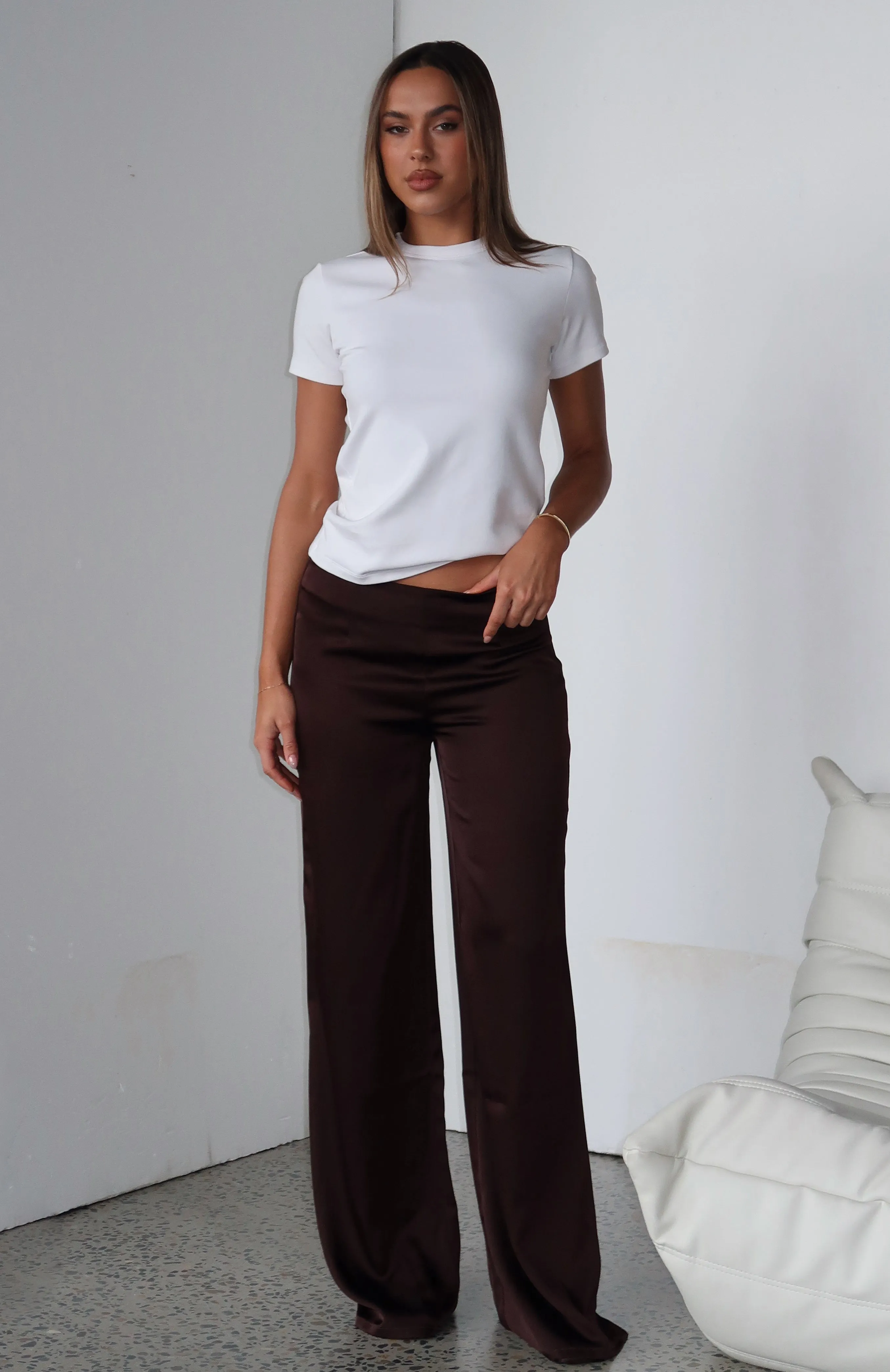 Can't Let Go Pant Chocolate sold by White Fox Boutique