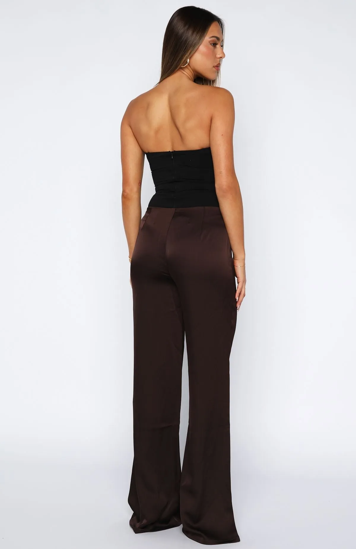 Can't Let Go Pant Chocolate sold by White Fox Boutique product image thumbnail 4