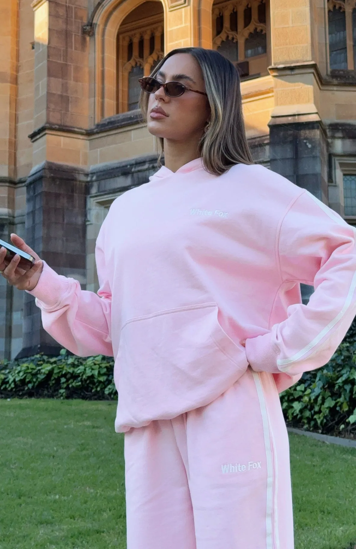 Star Student Oversized Hoodie Pink sold by White Fox Boutique product image thumbnail 5