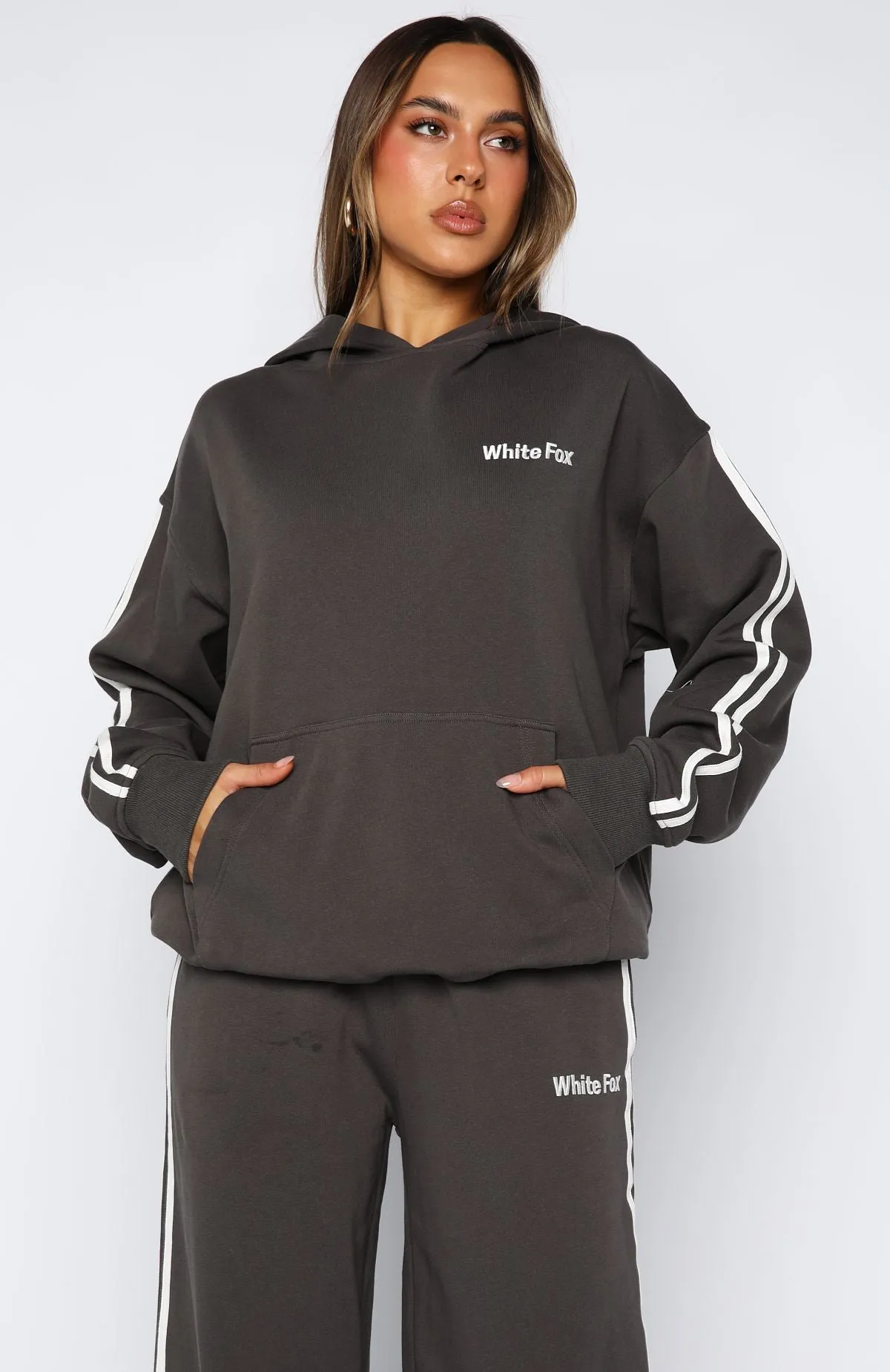 Star Student Oversized Hoodie Charcoal sold by White Fox Boutique product image thumbnail 2