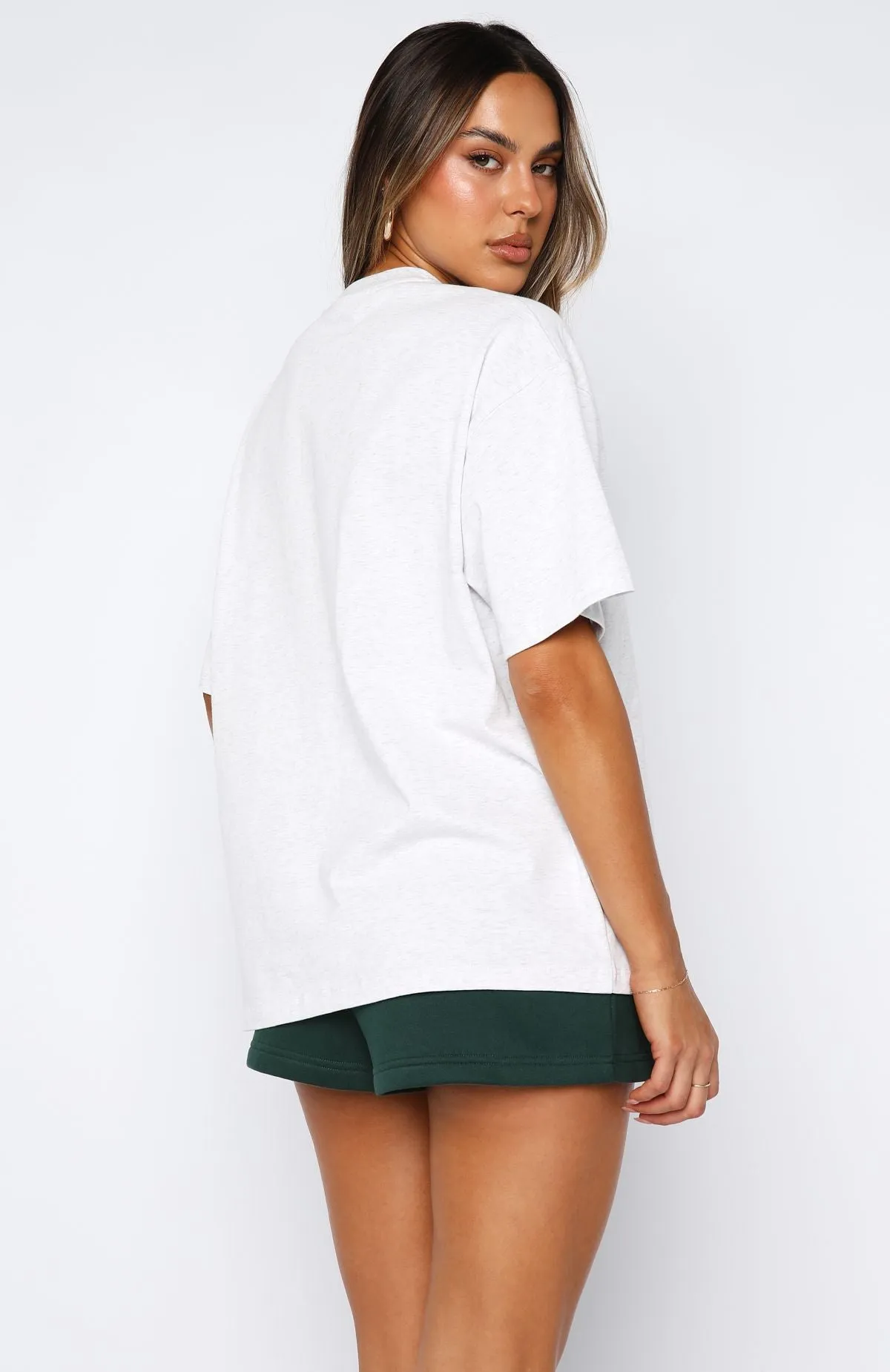 No Hesitation Oversized Tee Grey Marle sold by White Fox Boutique product image thumbnail 4