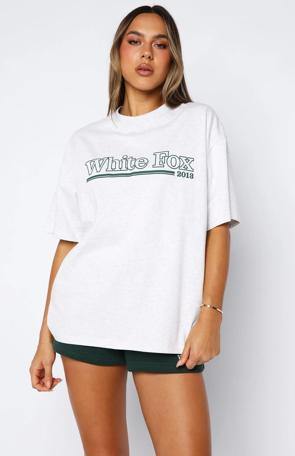 No Hesitation Oversized Tee Grey Marle sold by White Fox Boutique product image thumbnail 2