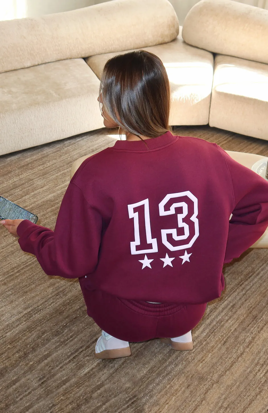 No Hesitation Oversized Sweater Burgundy sold by White Fox Boutique