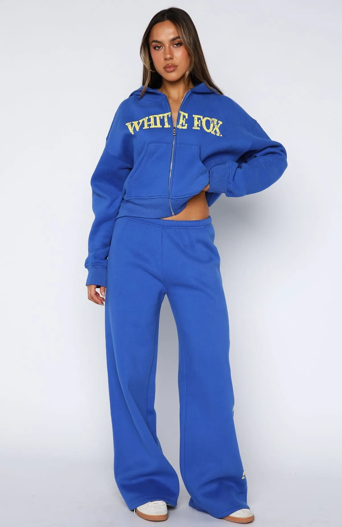 Brand New Start Wide Leg Sweatpants Electric Blue sold by White Fox Boutique product image thumbnail 2