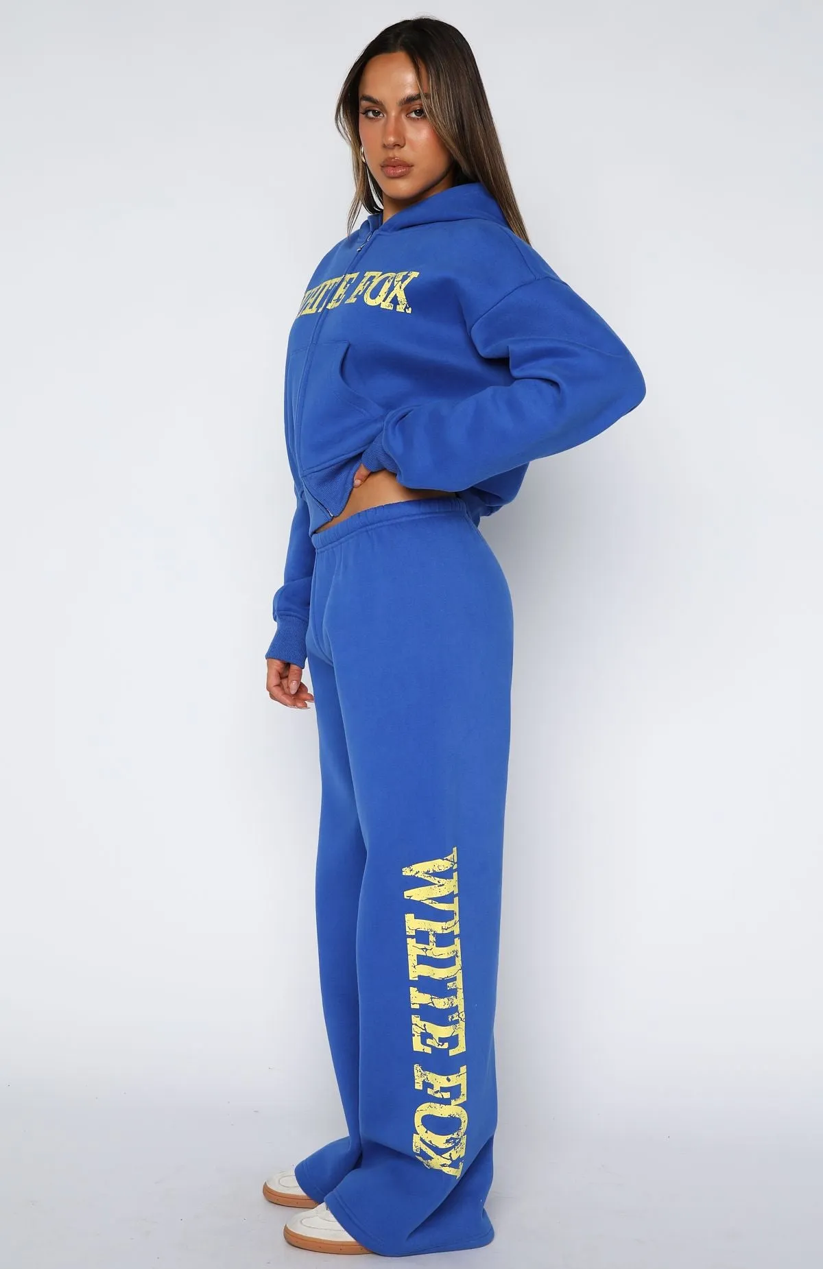 Brand New Start Wide Leg Sweatpants Electric Blue sold by White Fox Boutique product image thumbnail 3