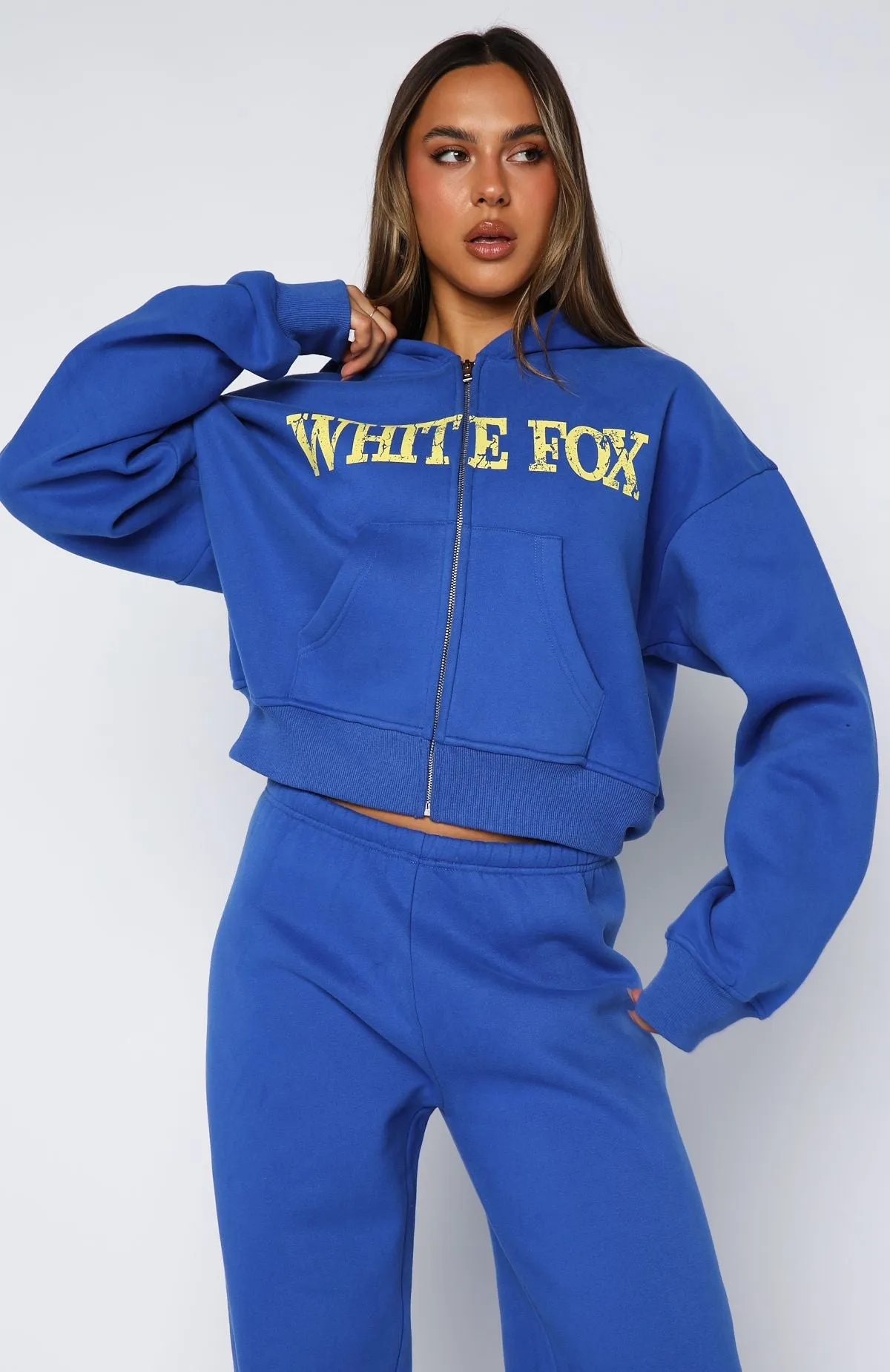 Brand New Start Boxy Zip Front Hoodie Electric Blue sold by White Fox Boutique product image thumbnail 2