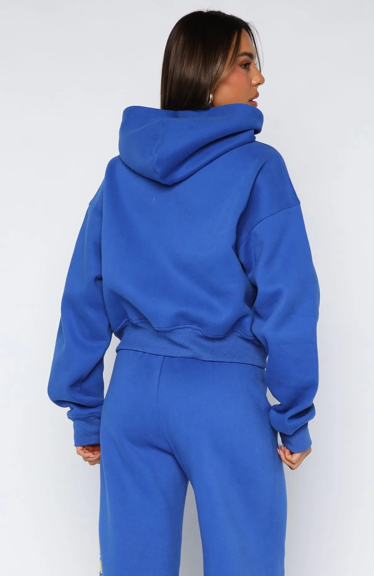 Brand New Start Boxy Zip Front Hoodie Electric Blue sold by White Fox Boutique product image thumbnail 4