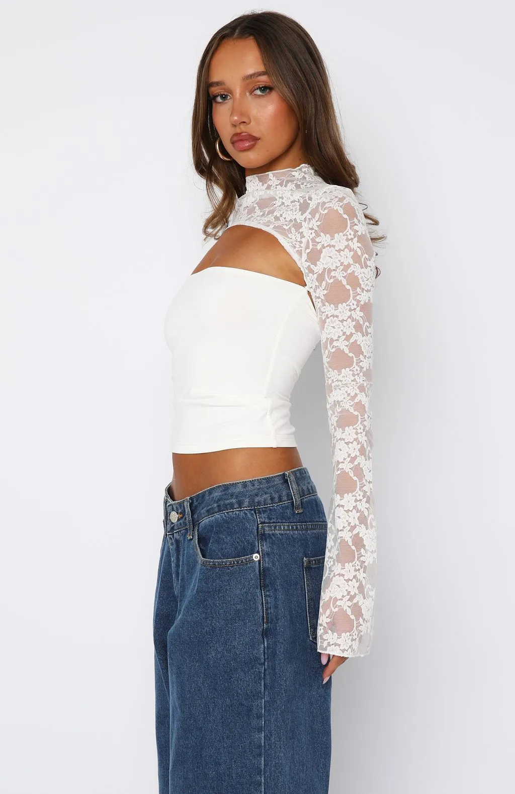 Devoted Love Long Sleeve Top White sold by White Fox Boutique product image thumbnail 3