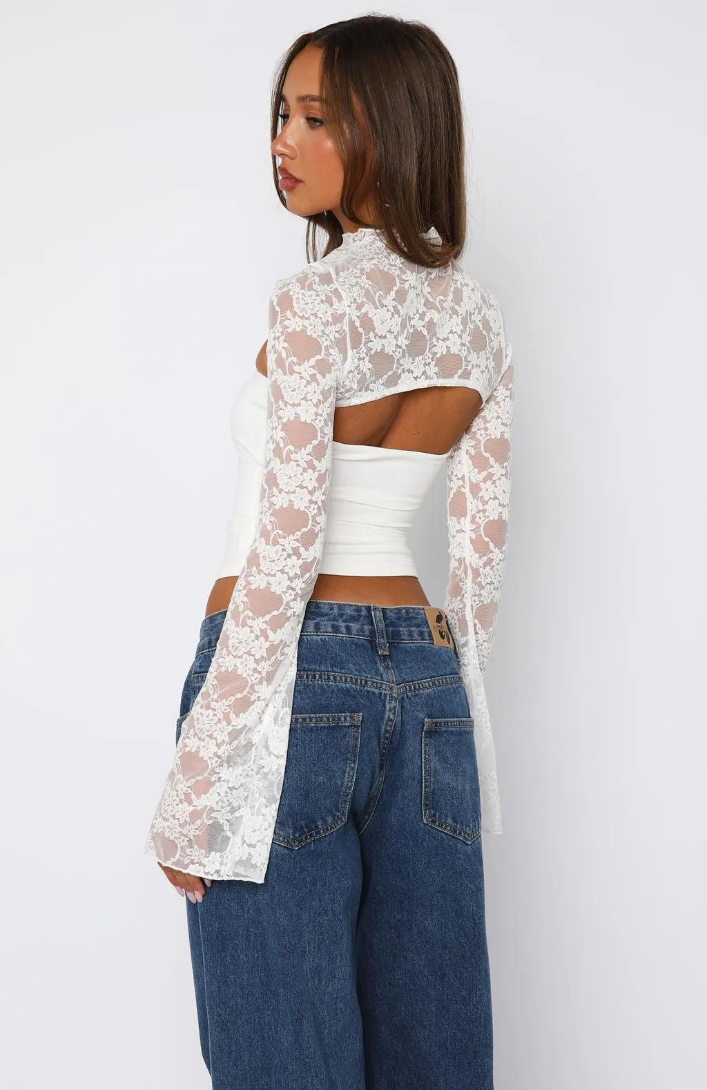 Devoted Love Long Sleeve Top White sold by White Fox Boutique product image thumbnail 4