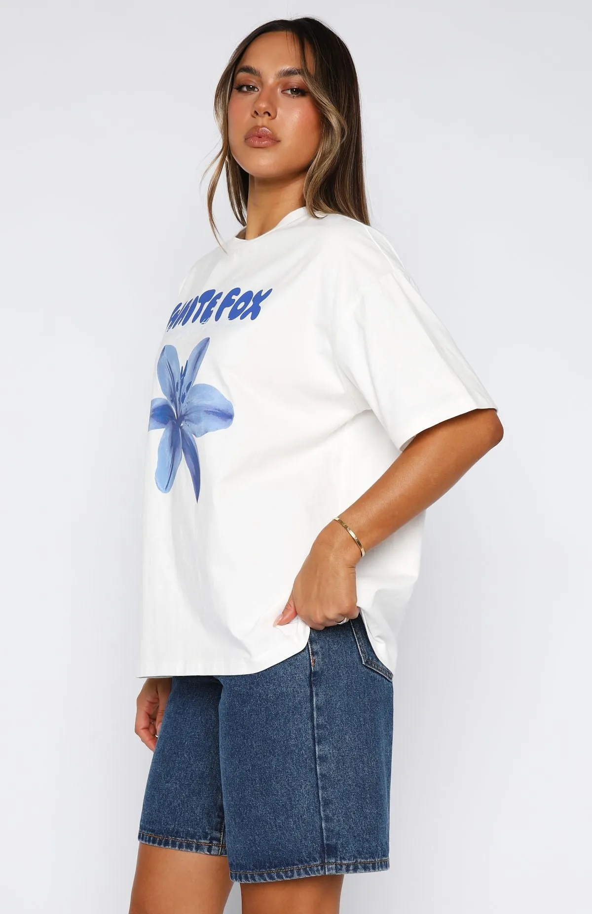 Got That Glow Oversized Tee White sold by White Fox Boutique product image thumbnail 3