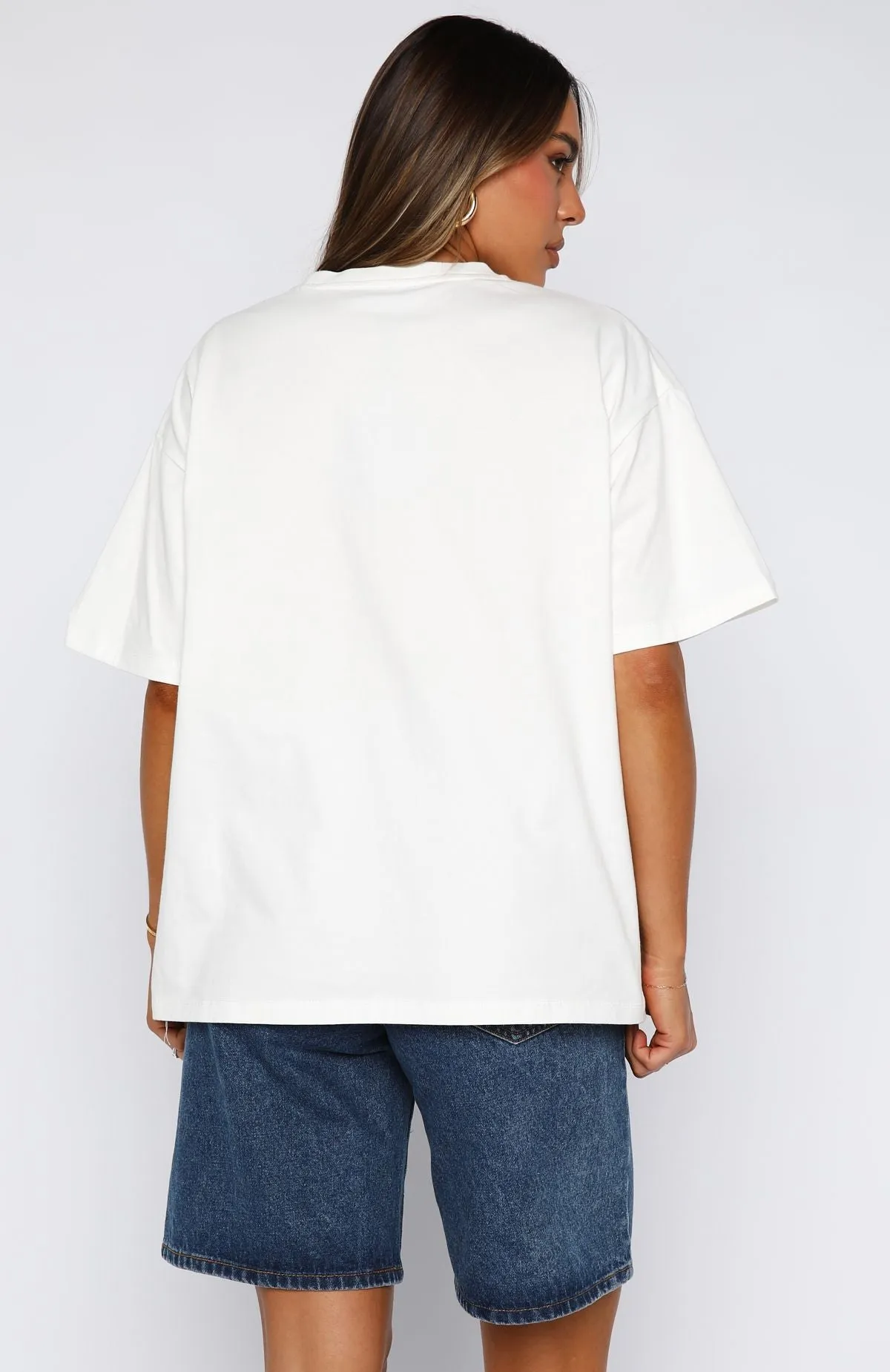 Got That Glow Oversized Tee White sold by White Fox Boutique product image thumbnail 4