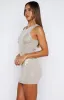 Sweet Mist Sequin Knit Mini Dress Gold sold by White Fox Boutique